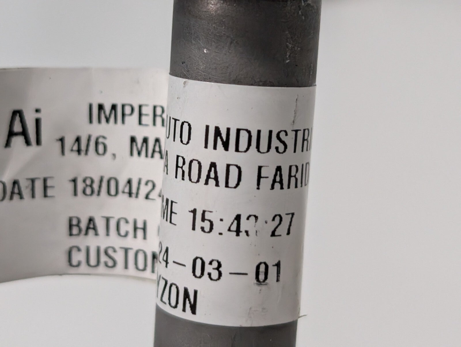 (2) Imperial Auto Fuel Line Oil Hose made for Hyzon Hydrogen Vehicle HV