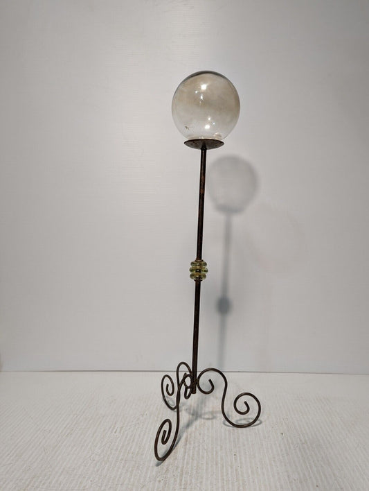 Unique and Rare Wrought Iron Pedestal Display \ Candle Holder - Free Shipping