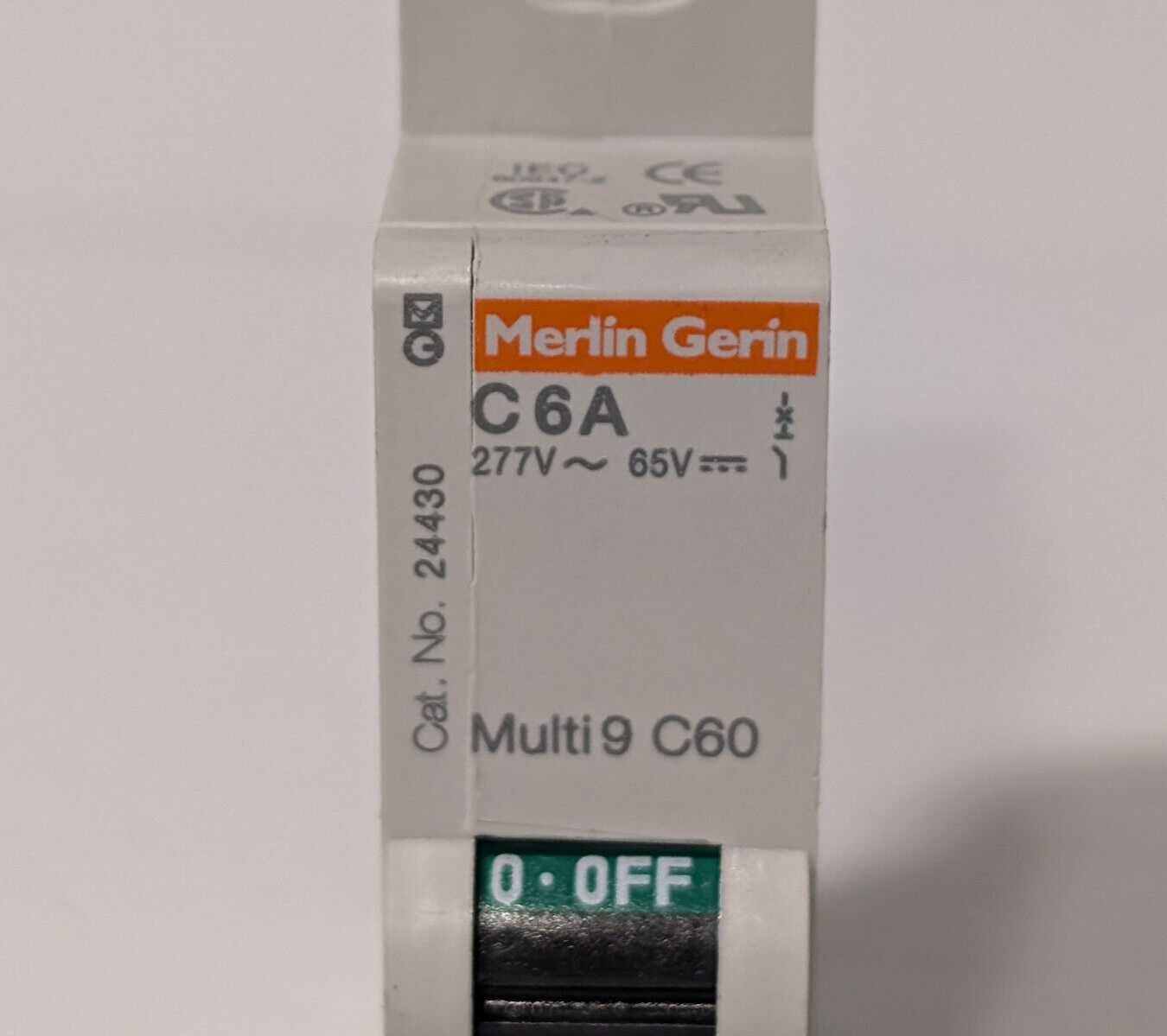 Square D Schenider MG 24430 Miniature Supplementary Protector, 6A, 1 pole, C cur