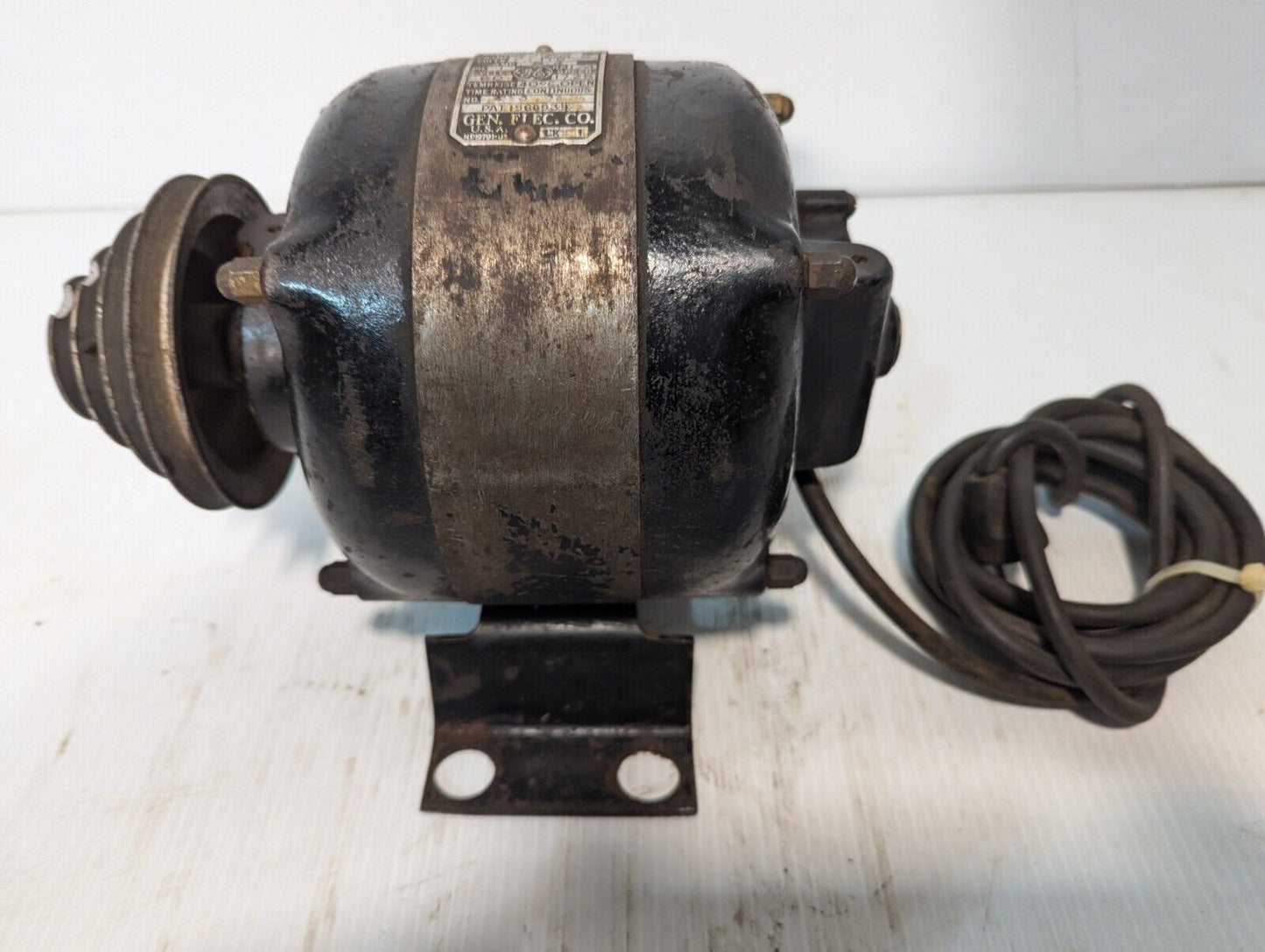 Vintage General Electric 5KSA47C3 Motor 0.25HP 110V 1725RPM - Free Shipping