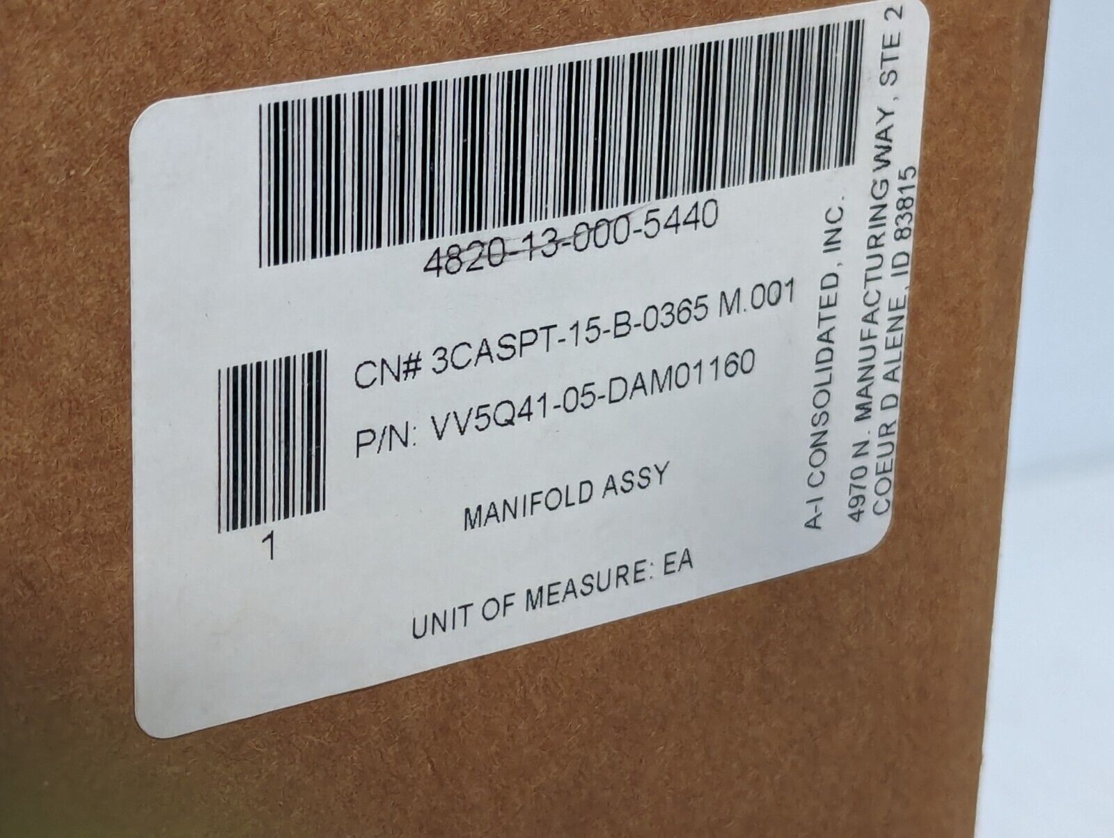 SMC VV5Q41-05-DAM01160 Manifold Assembly with  5 Solenoid Valves - Free Shipping