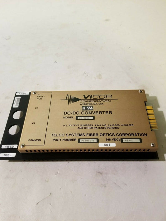 VICOR Corporation DC-DC Converter Card, Model VI-9057 Part PSX0161 Fiber Optics
