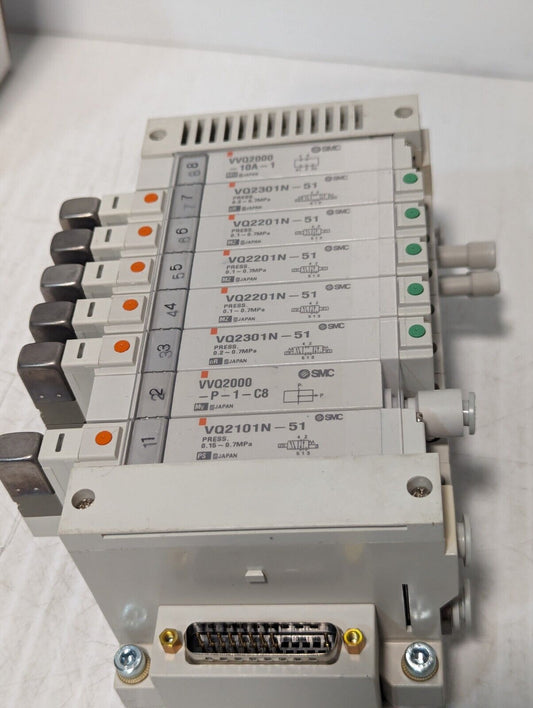 SMC 164K745G01 Manifold Assembly 8 Station, VV5021-08-DANGO - Free Shipping 