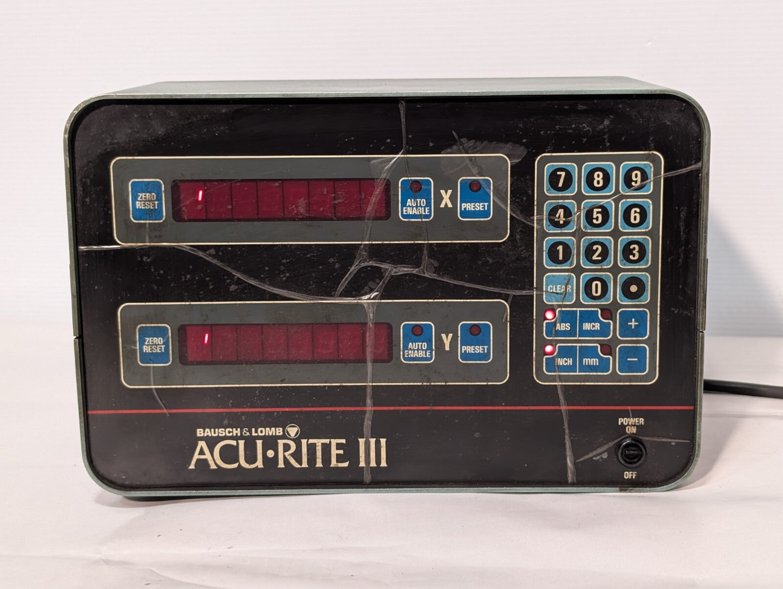 Acu-Rite III DRO PN 387-5974000 Digital Readout System With 2 Scales PARTS ONLY