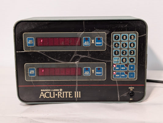 Acu-Rite III DRO PN 387-5974000 Digital Readout System With 2 Scales PARTS ONLY