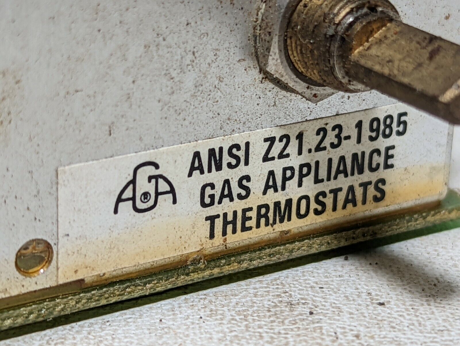 AGA 100A-1601-0200 circuit board, appliance thermostat, 0 to 500F, 115VAC/3A