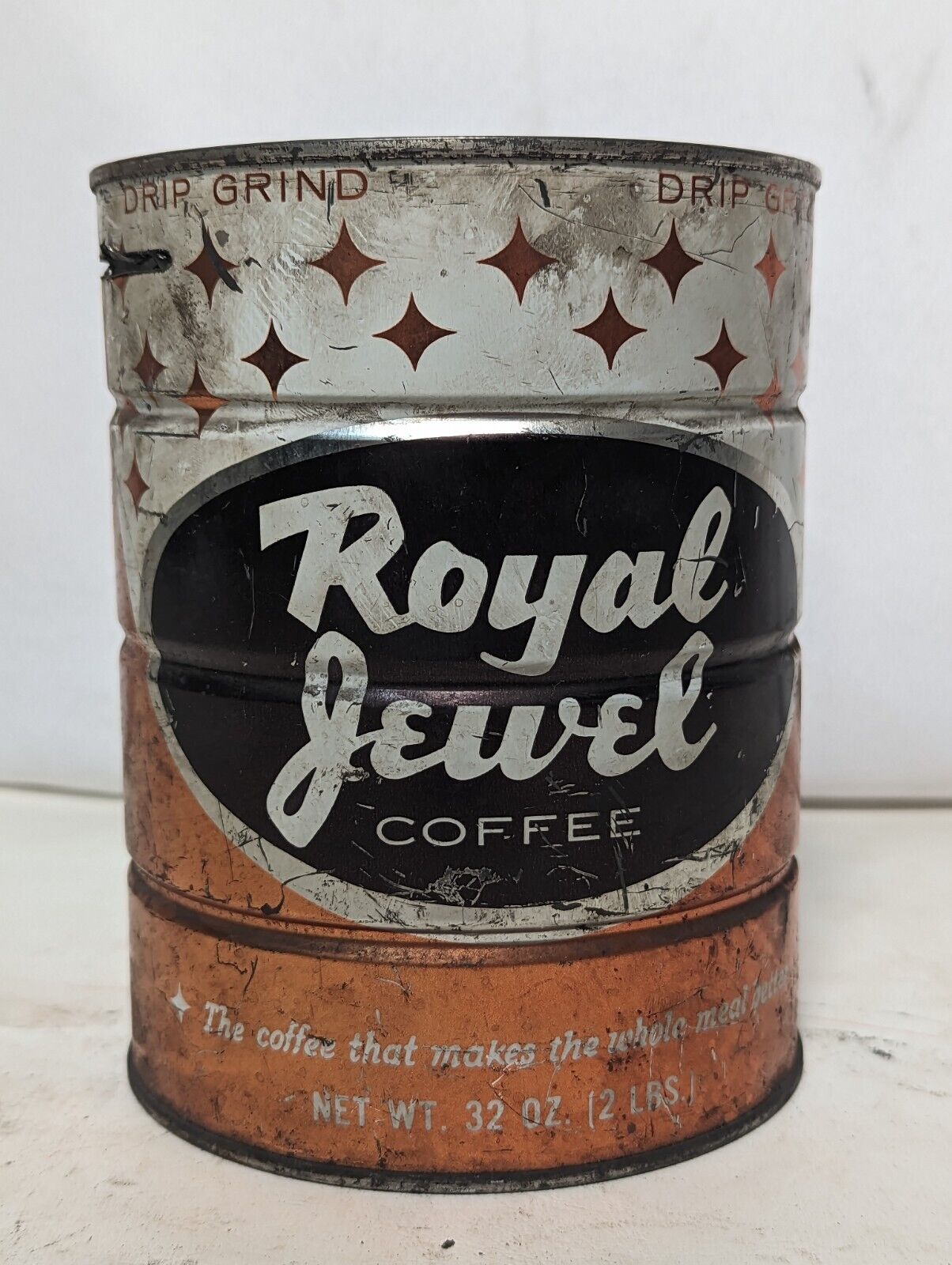 Vintage Royal Jewel coffee, 2lb can, drip grind, as pictured