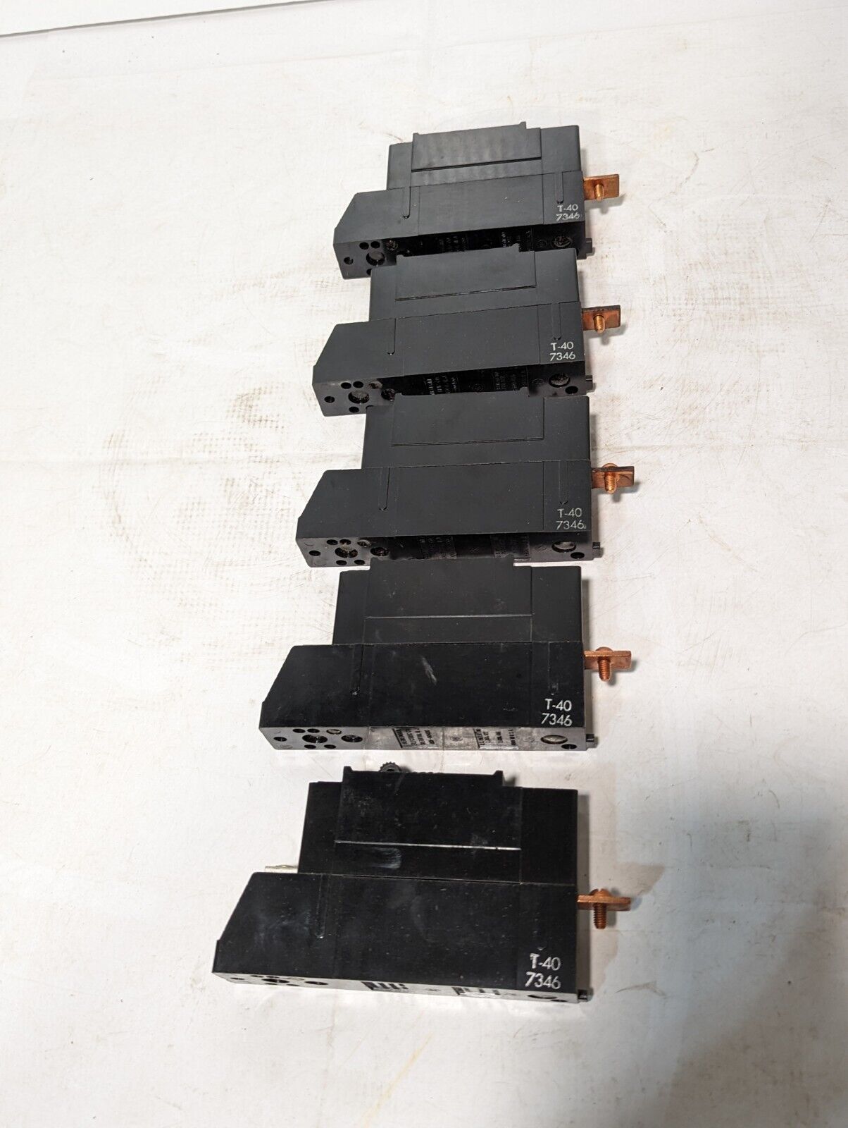Box Of 5 Heinemann X0411 50A Circuit Breakers, 120/240VAC, 1 Pole