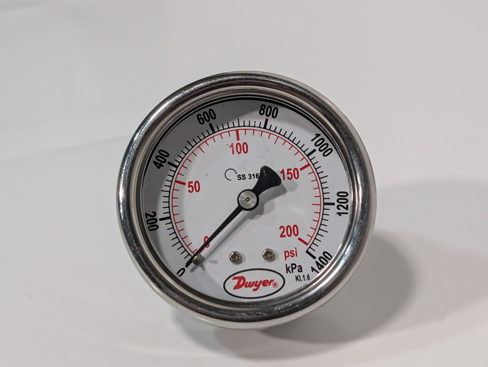 [4] Dwyer SGD-D0742N Pressure Gauges 200 PSI 316 SS