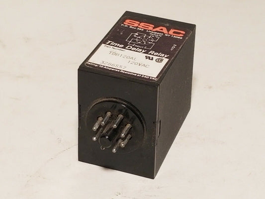 SSAC time delay relay TDB120AL 120VAC, 3286S57, 10A resistive @ 240VAC, Digi-Set
