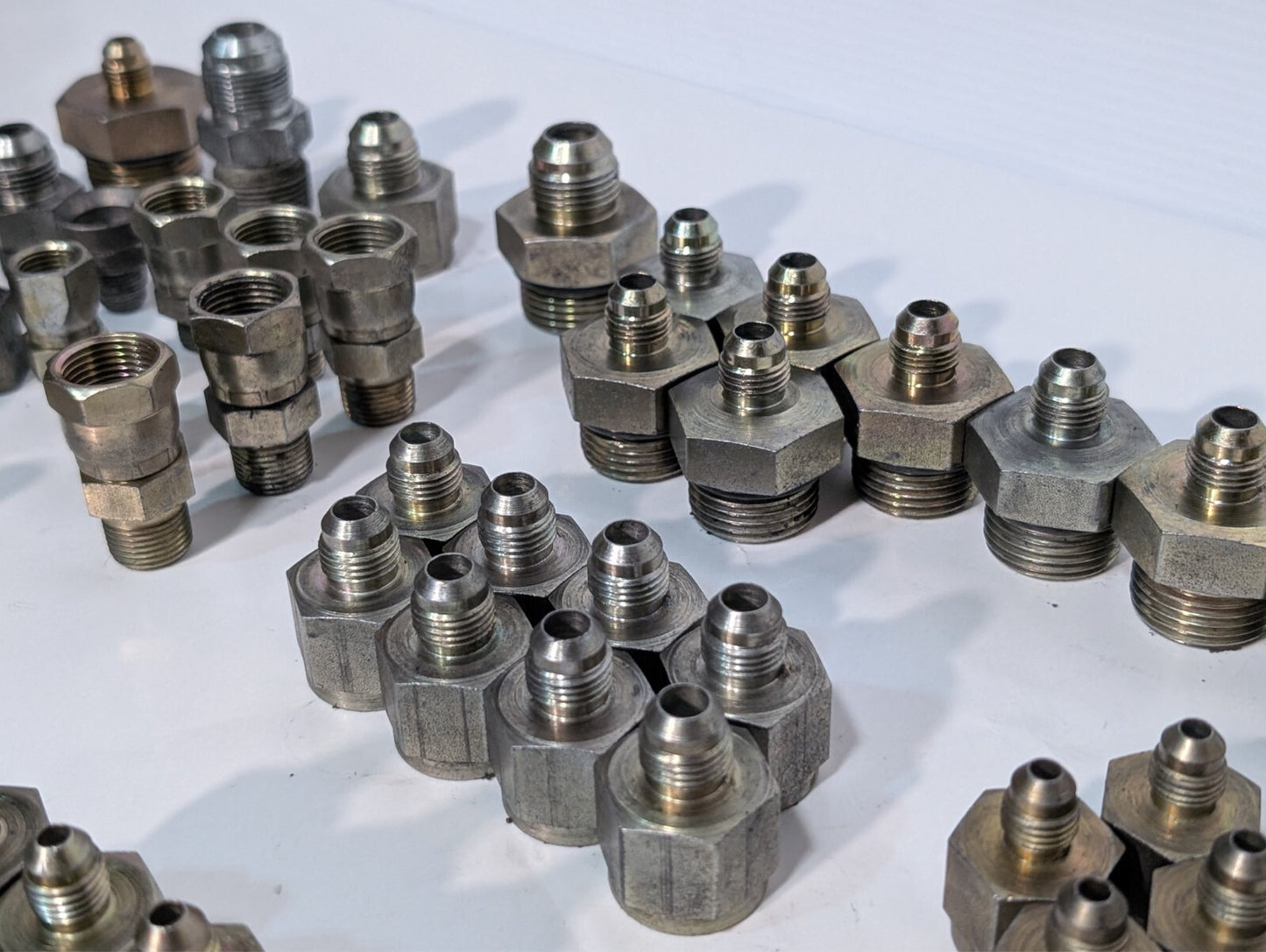 (85) Assorted High Pressure Adaptor Fittings for Pneumatic or Hydraulic Press