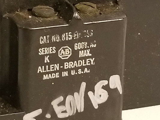 Allen Bradley 815EOV 169, 600 VAC max, Series K