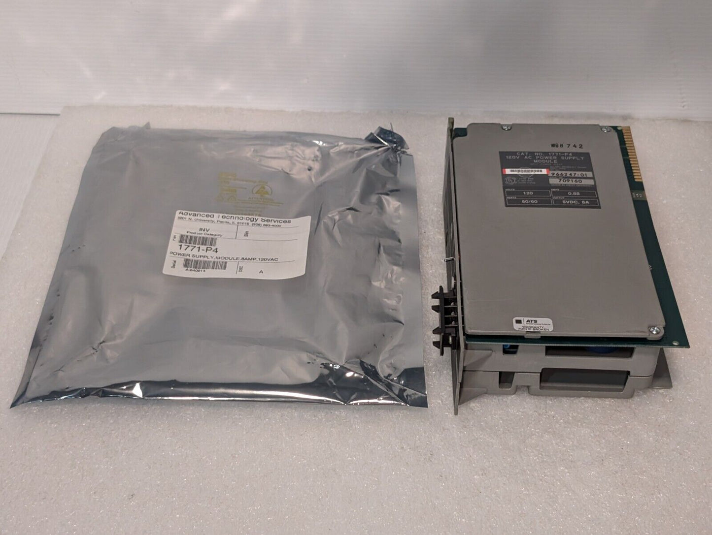 Allen Bradley 1771-P4 Power Supply Module, AC Input: 120VAC, DC Output: 8A