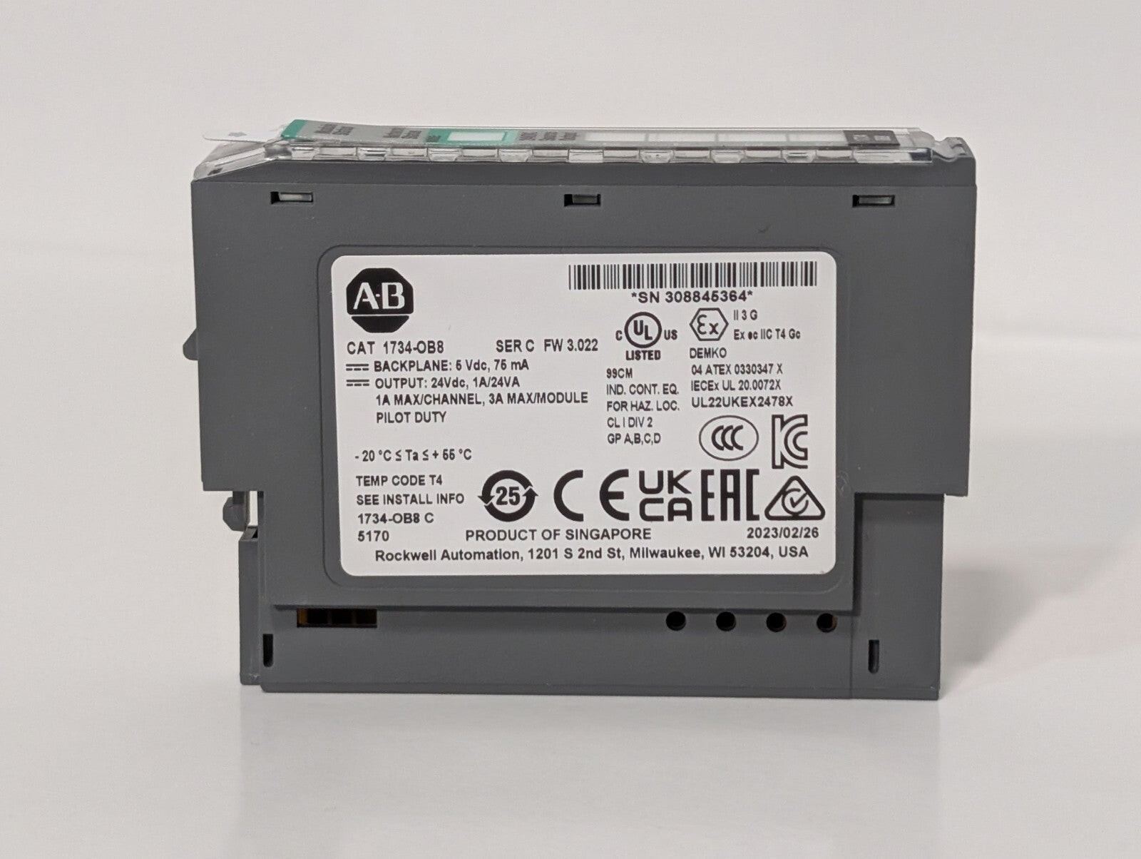 Allen Bradley 1734-OB8 Ser C Point I/O 8 Point Digital Output Module