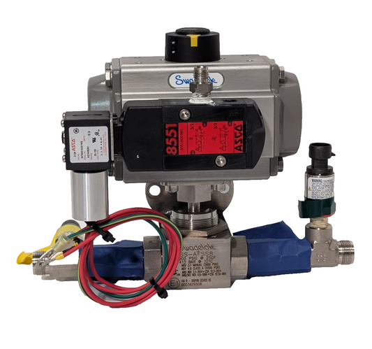 Swaglok MS-A30-4-DIN Spring Return Assy SS-AFSS8 Control Valve ASCO WT8551A001MS