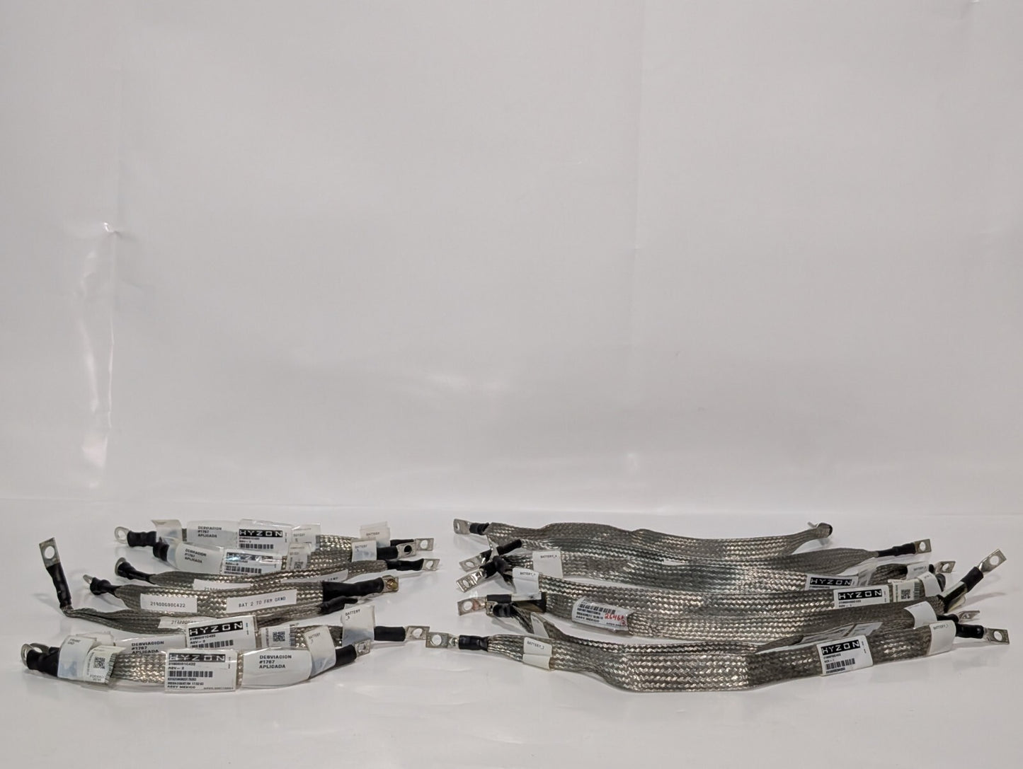 (14) Hyzon Ground Cable Assembly Straps for Batteries, EV HV Vehicles