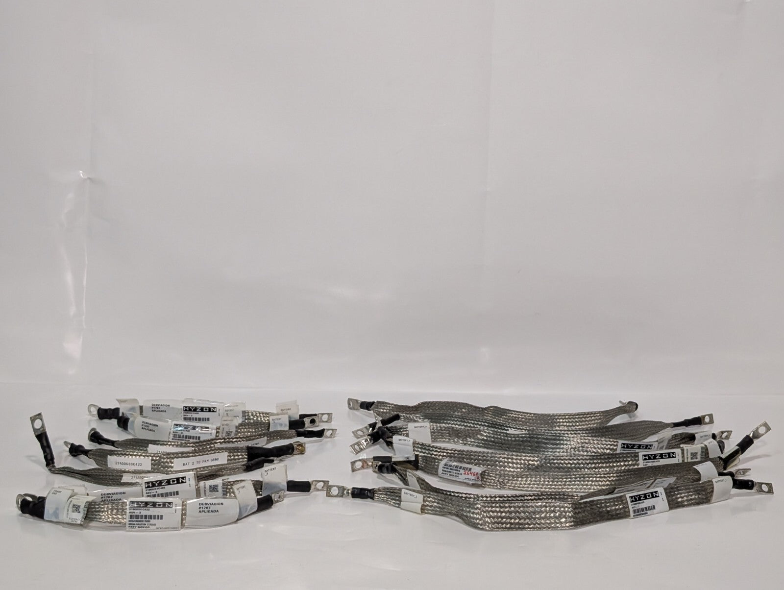 (14) Hyzon Ground Cable Assembly Straps for Batteries, EV HV Vehicles