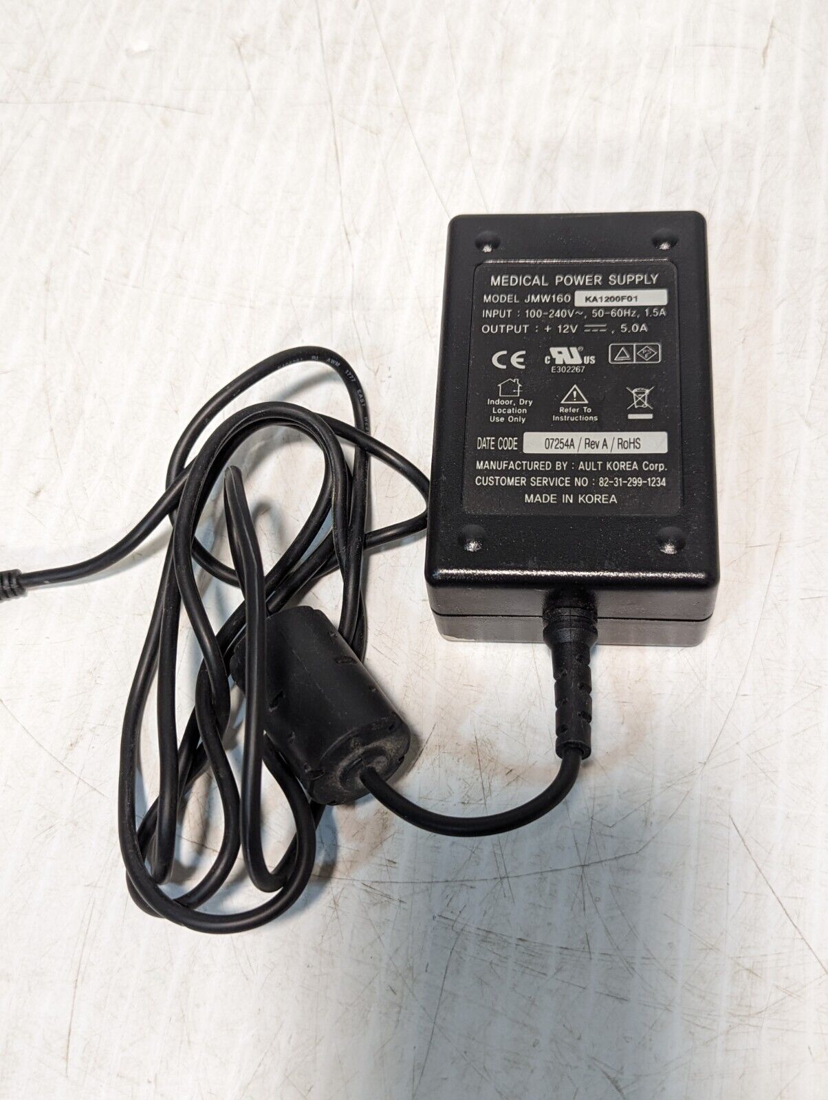 Ault Medical Power Supply JMW160 KA1200F01 - Free Shipping
