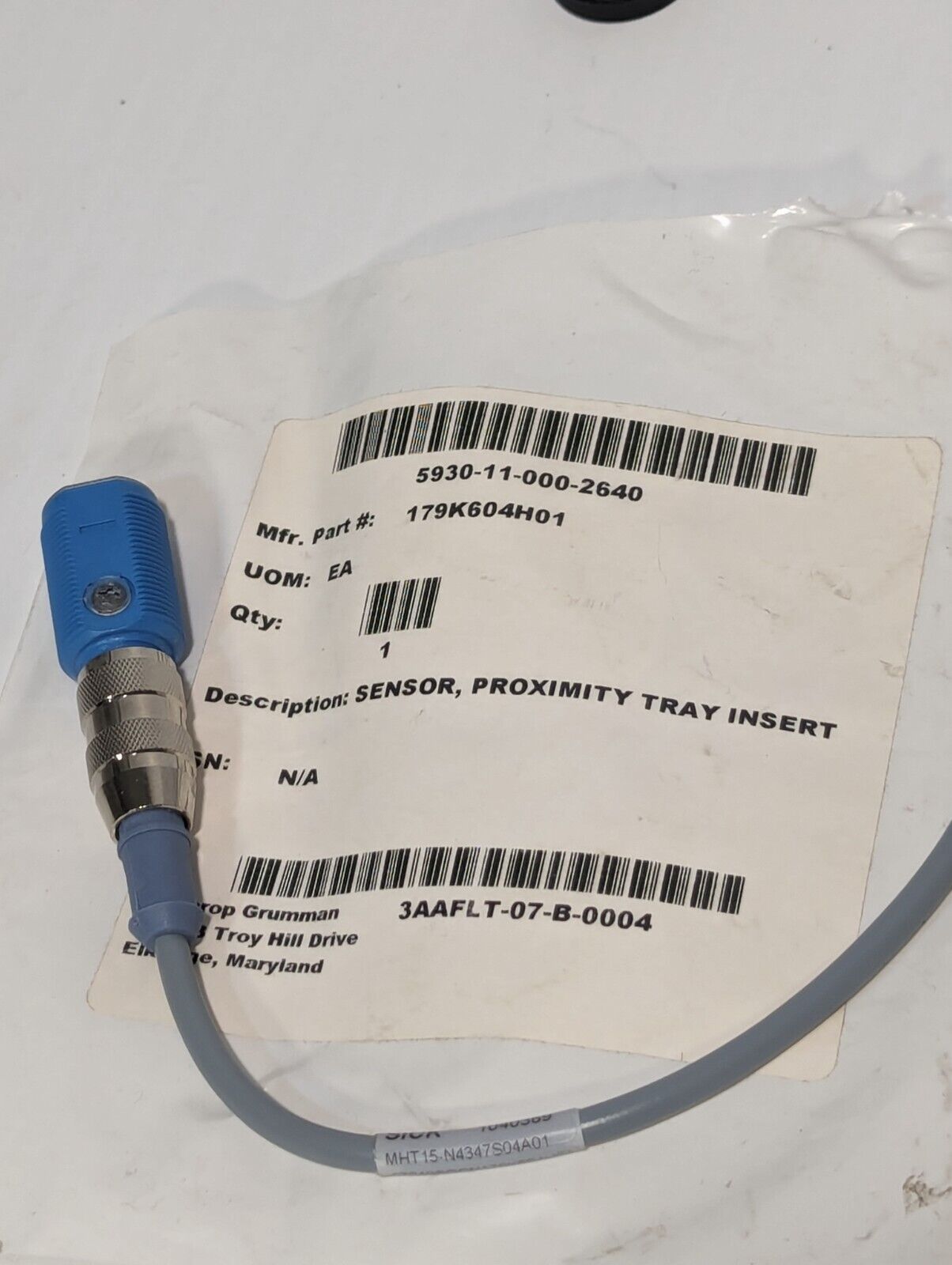 Sick MHT15-N4347S04A01 Photoelectric Proximity Sensor, 179K604H01 -Free Shipping