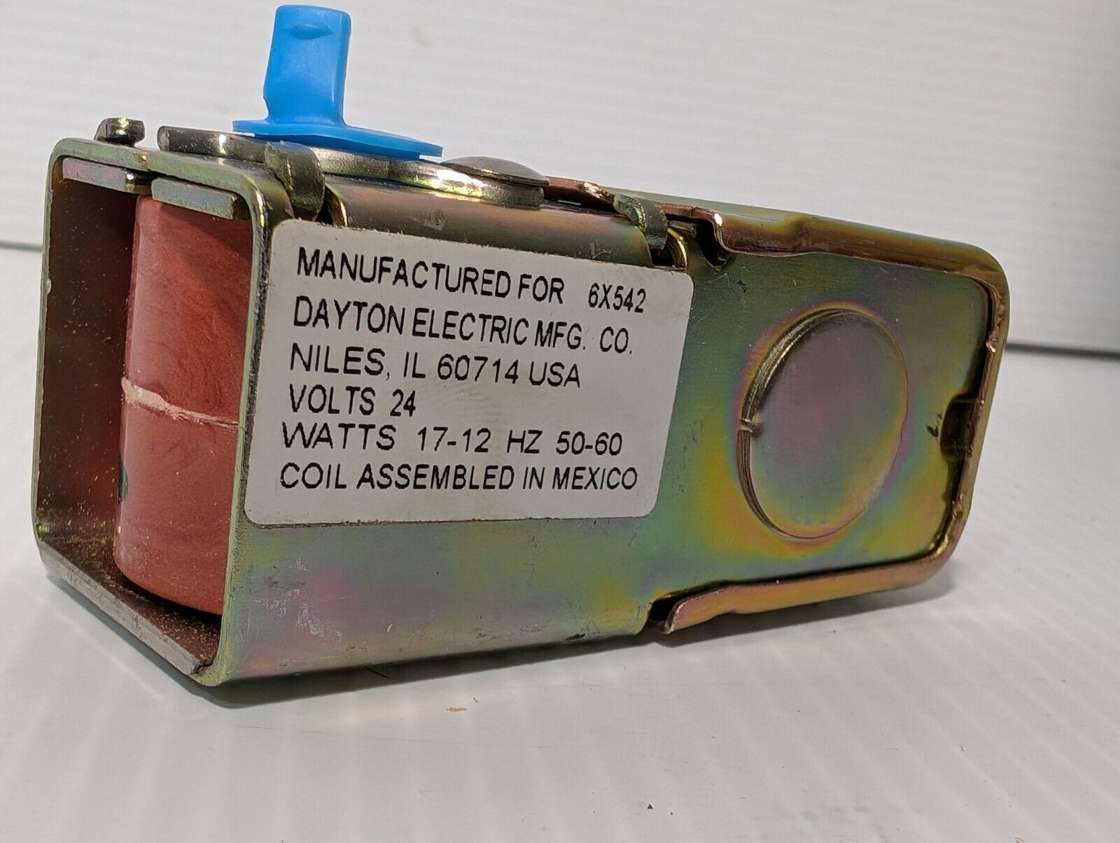Dayton Electric 6X542 Solenoid Coil 24VAC, 50/60Hz  - Free Shipping