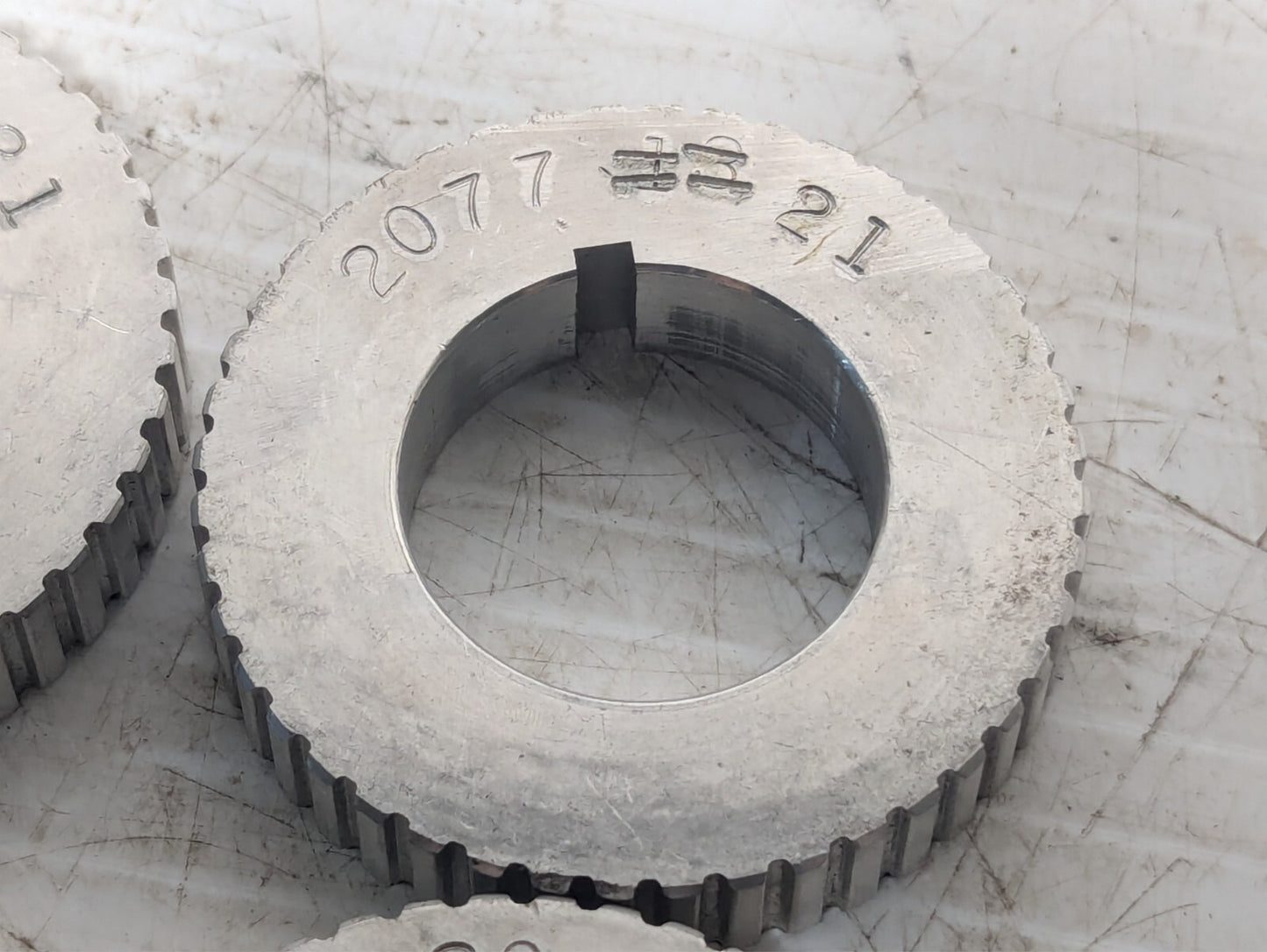 (6) 2077-21 Timing Pulley, 2077 == 21 Pulleys