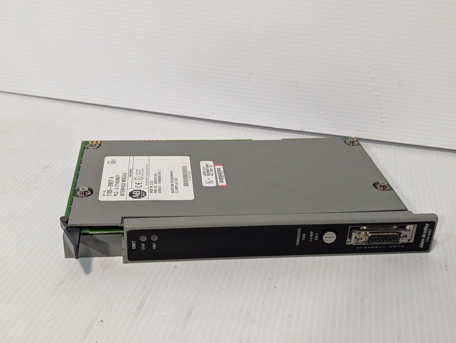 ALLEN BRADLEY 1785-ENET SER A PLC-5 ETHERNET INTERFACE MODULE - Free Ship+Return