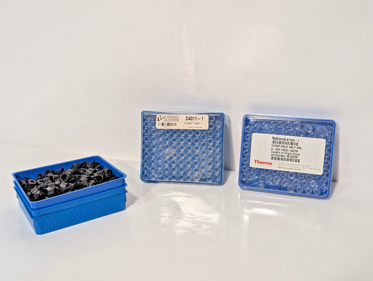 Thermo Scientific C4011-1 Target Vials, National B7999-1 Black Screw Caps, 2ml