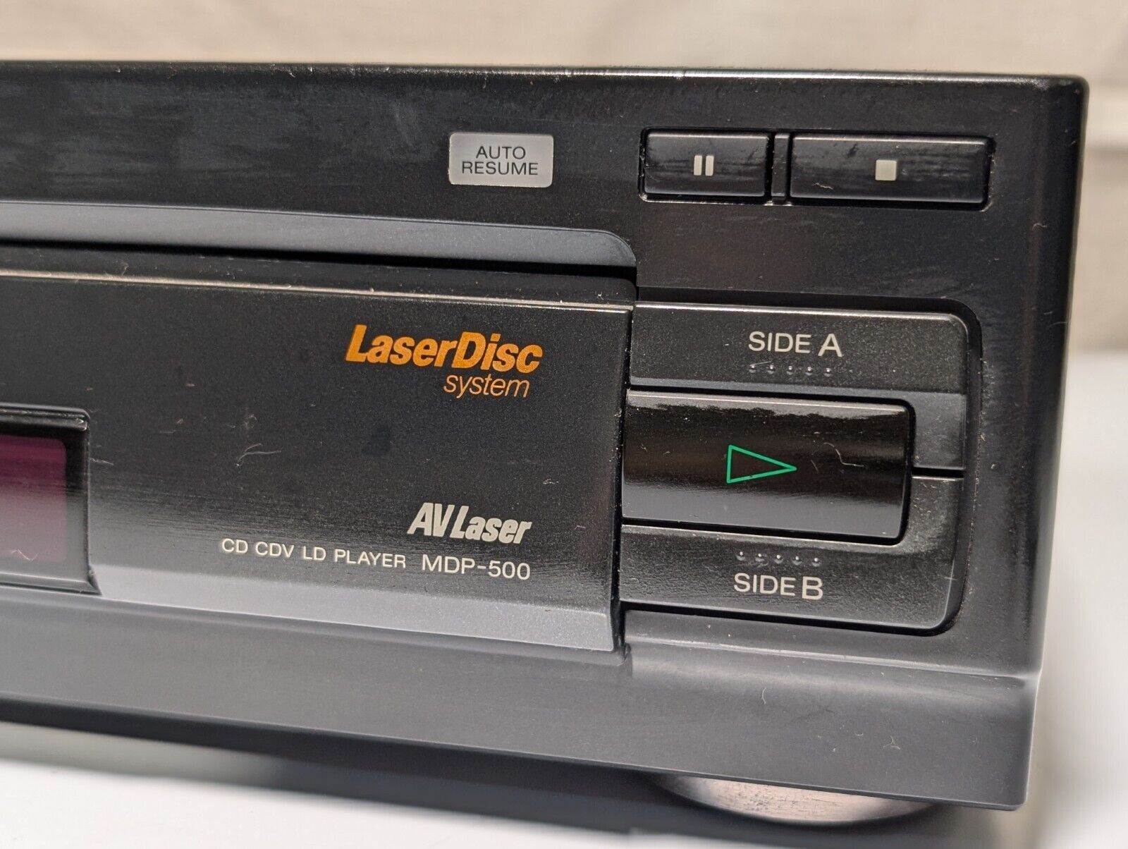 Sony MDP-500 AV Laser Auto Reverse Laserdisc CD \ CDV \ LD Player
