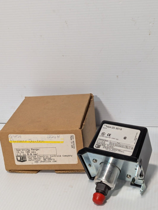 United Electric H54-25 9516 pressure switch, 10-100PSI, 600 PSI max - Free Ship