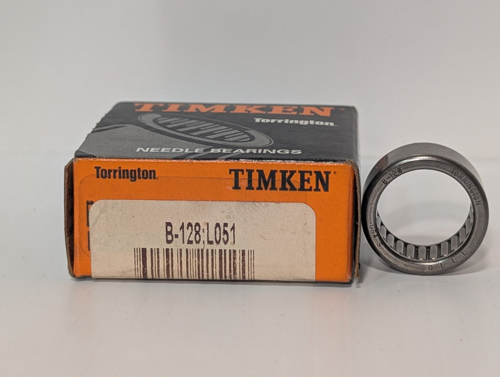 [3] Timken B-128;L051 Needle Roller Bearing, Torrington B-128