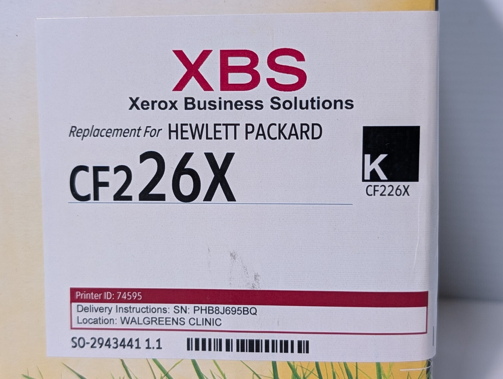 Xerox CF226X Black High-Yield Toner Cartridge, For HP LaserJet Printers