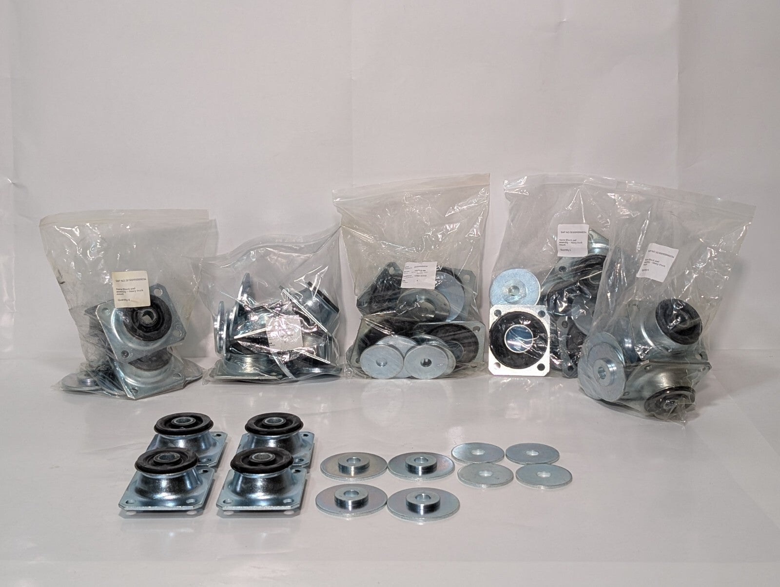 (6) KQ9001-00-0105 Shock Pad Bushing Assembly for Heavy Trucks