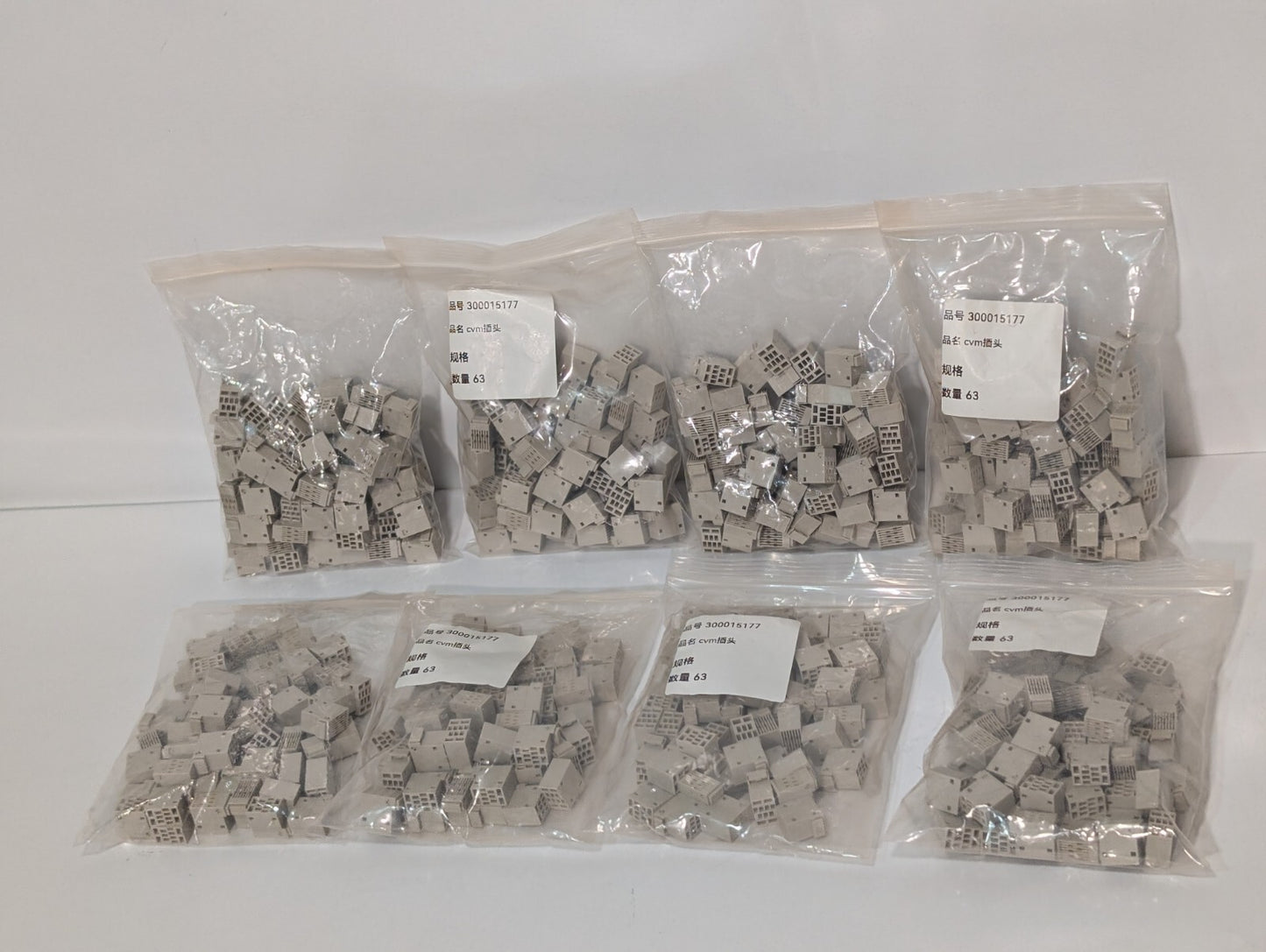[63] Terminal Block Connectors 300015177 Open Enclosure in original bag as shown
