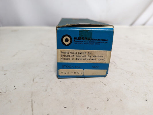 Yuasa NQS-005 remote quill switch for Bridgeport type milling machines