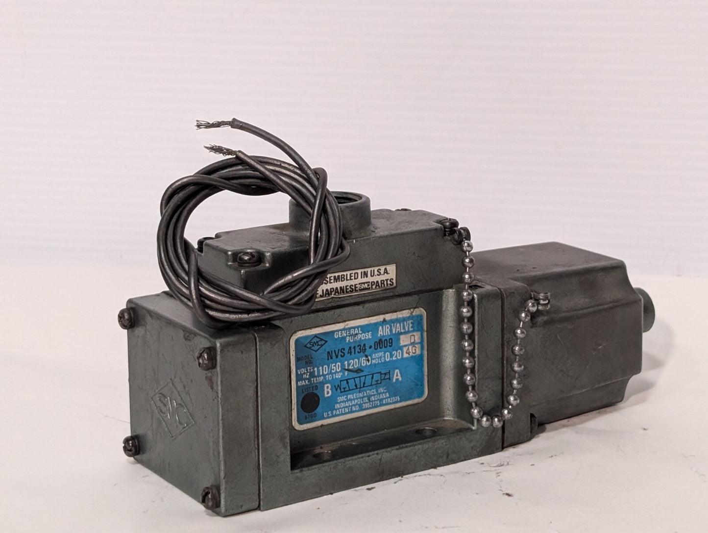 SMC NVS 4134-0009D Directional Air-Operated Solenoid Valve