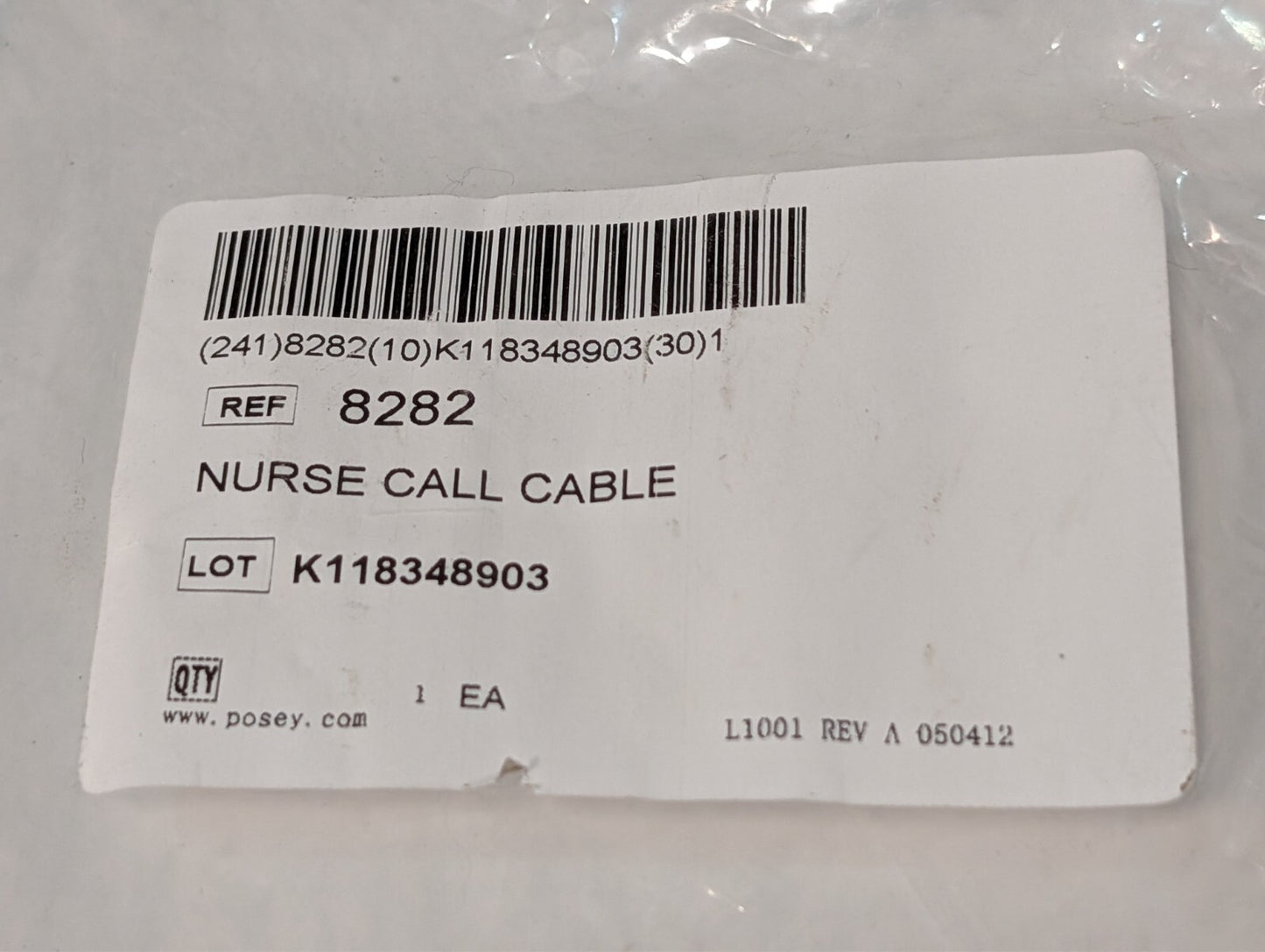 (6) Posey 8282 Nurse Call Cable Component For Keepsafe Deluxe Sitter Select