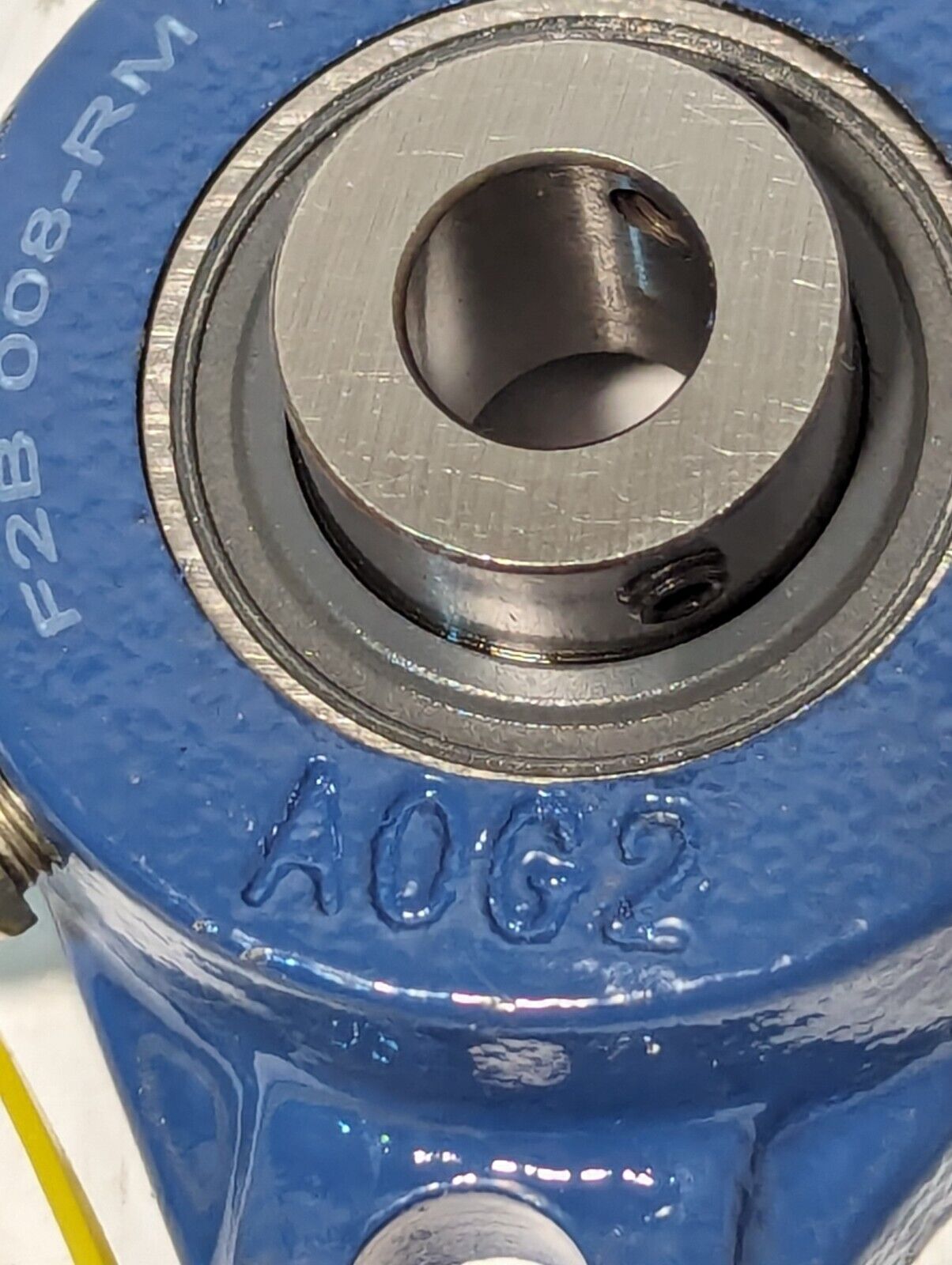 SKF F2B 008-RM Flange-Mount Ball Bearing Unit, 1/2" Bore, Cast Iron Housing