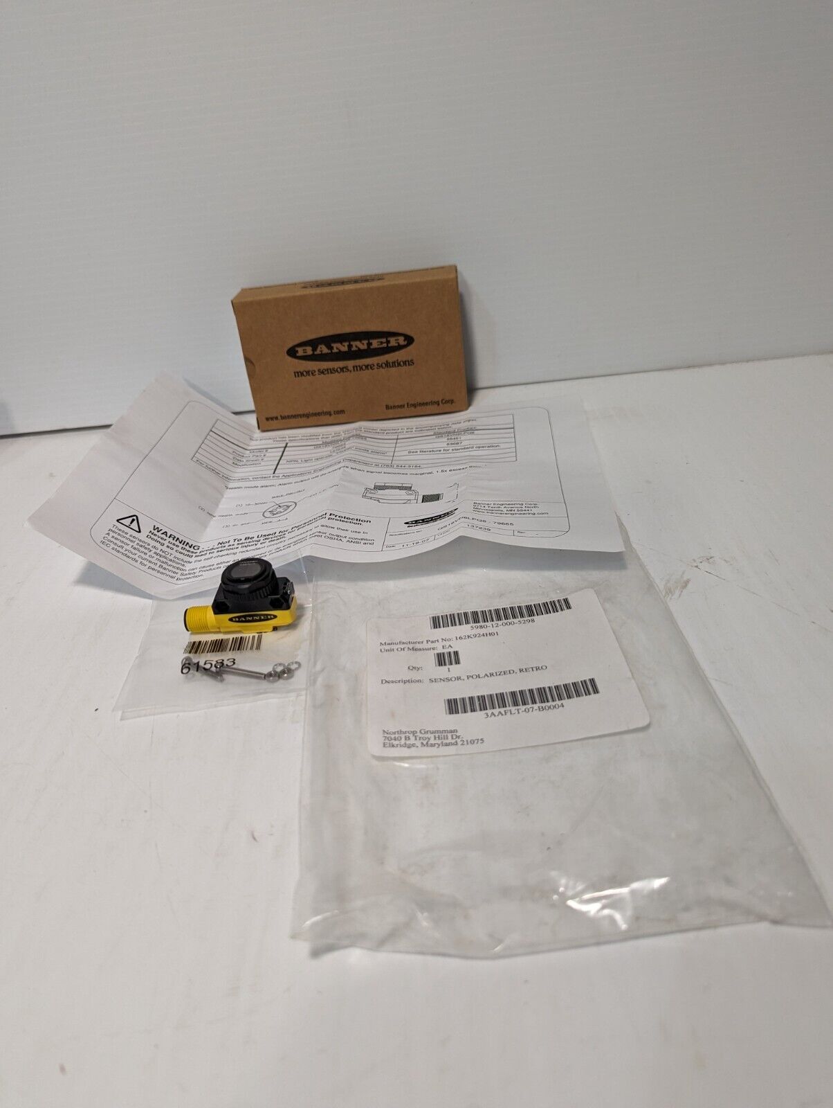 Banner High Performance Long-Range Sensor QS18VN6LPQ8-79665  - Free Shipping