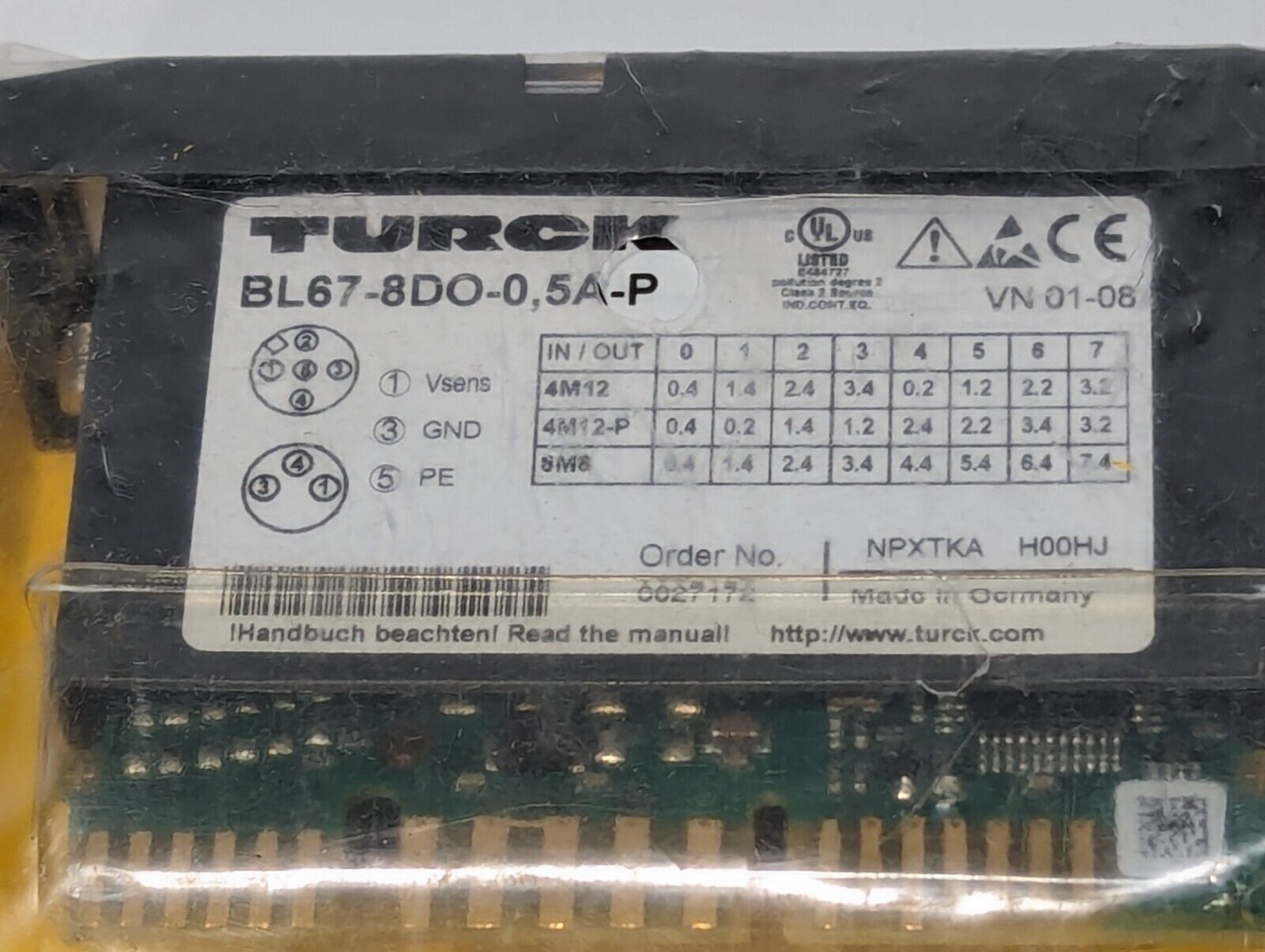 Turck BL67-8DO-0,5A-P Electronic Module,  Outputs 161K546H01 - Free Shipping