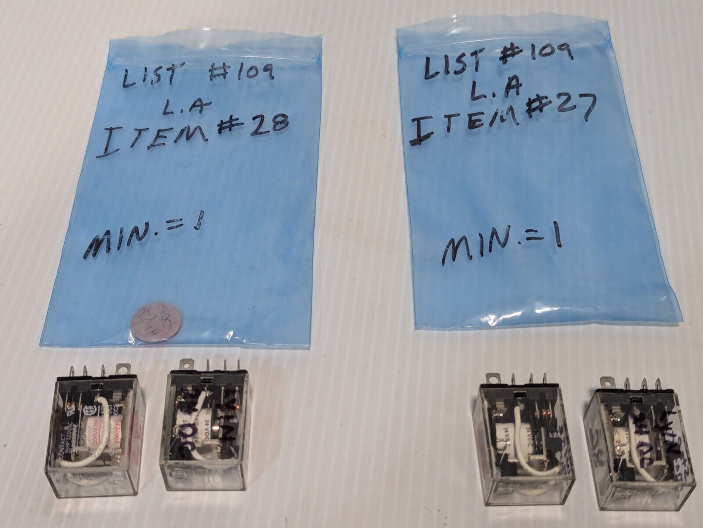 Lot of 4 Omron Relays: 2x LY1N, LY2, LY2N as pictured -Free Shipping