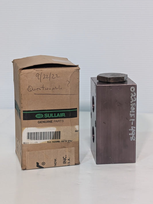 Sullair 02250151-498 Blk Thermal Valve 50HP Compressor Element -For Parts-
