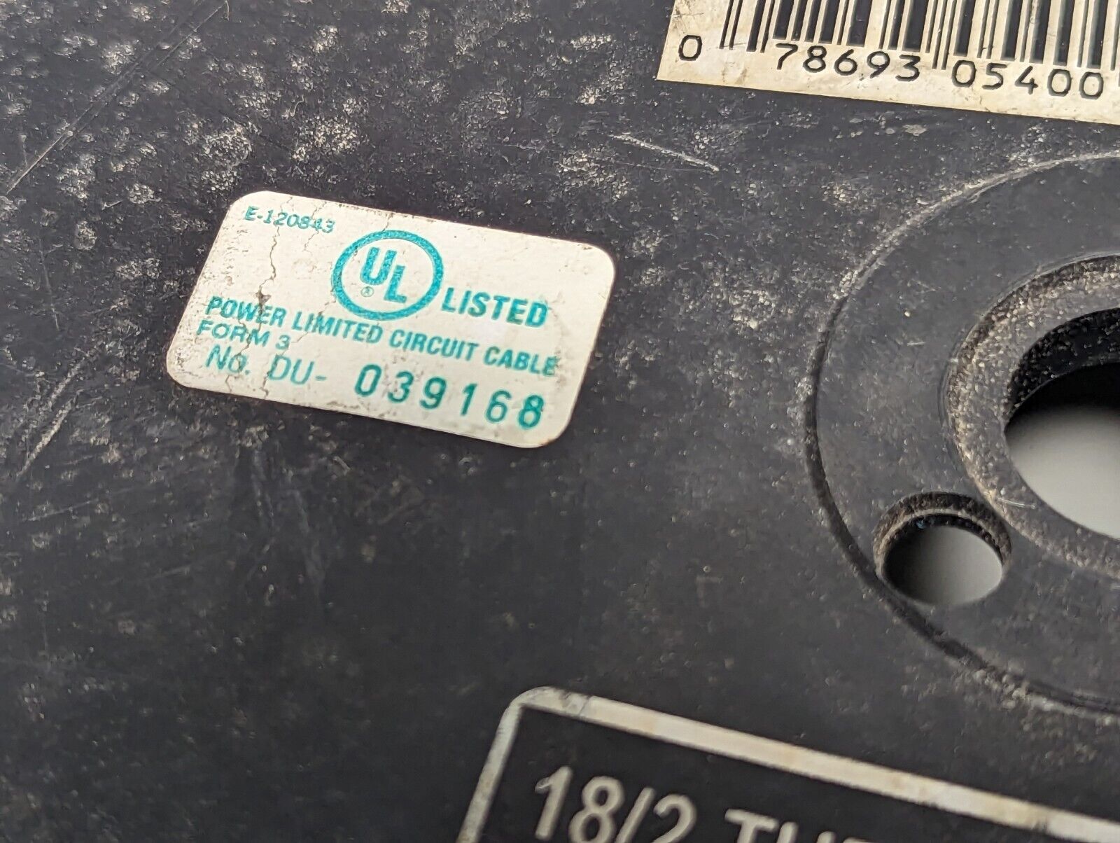 Woods 18/2 thermostat wire, brown, CL2, originally 500 ft, now about 100 ft