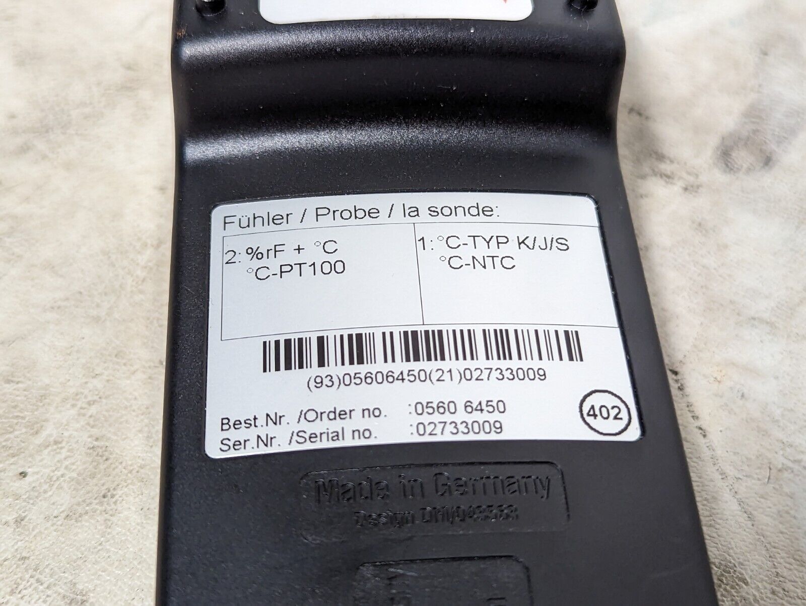 EdgeTech 0560 6450 professional meter/logger, analogous to Testo 645