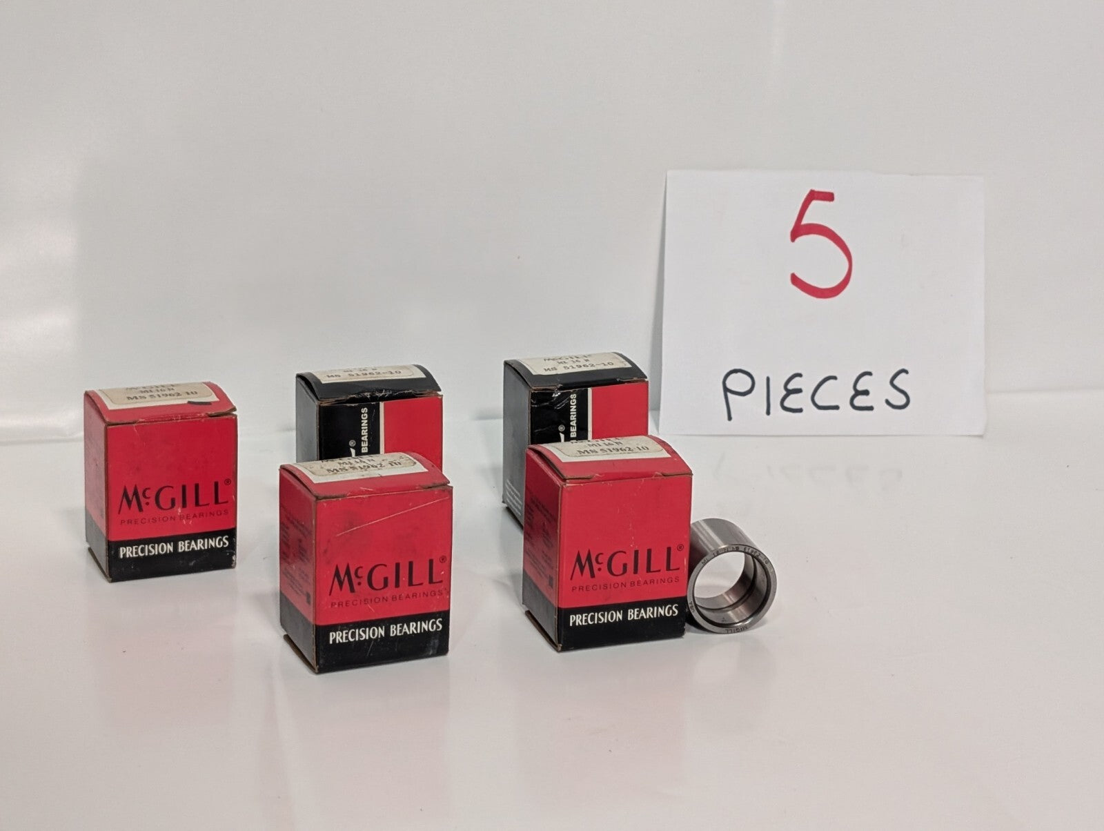[5] McGill MI16N Inner Race Needle Precision Bearings MS51962-10 MI 16 N 10