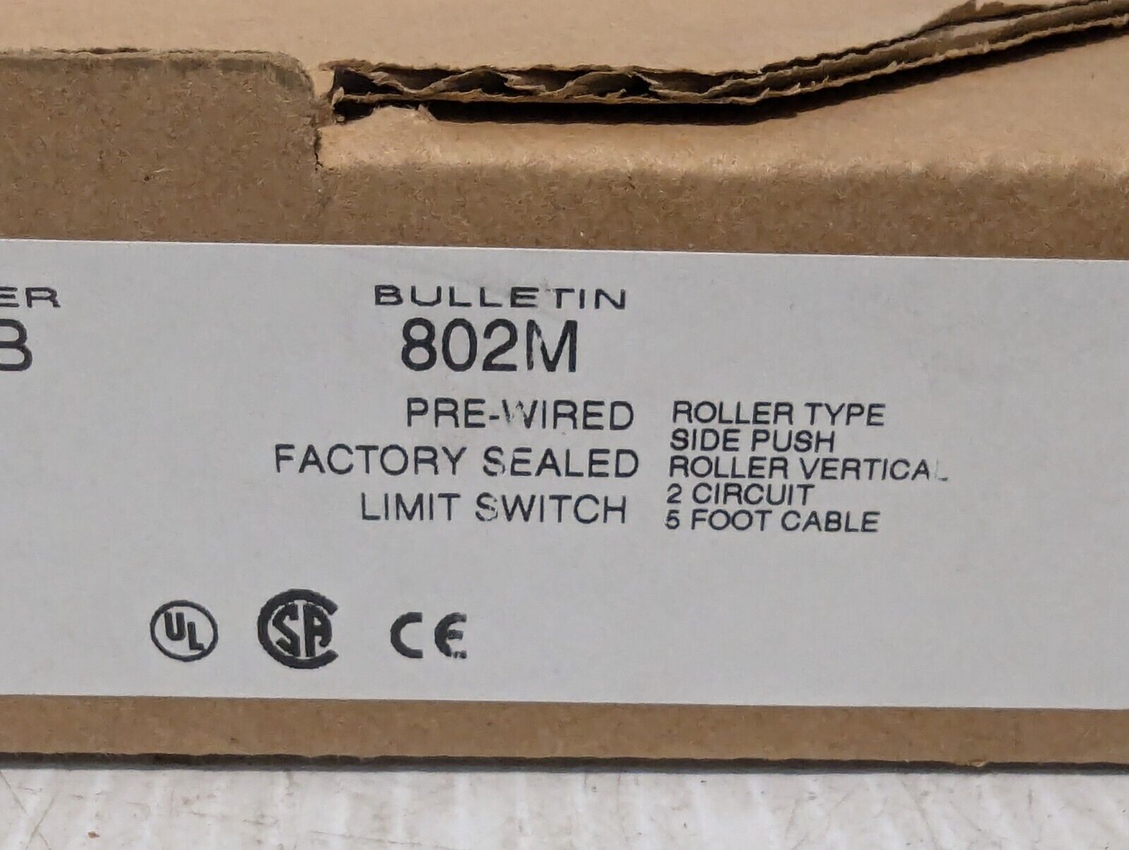 Allen-Bradley 802M-KY5 Series B Prewired A/B Limit Switch - Free Shipping