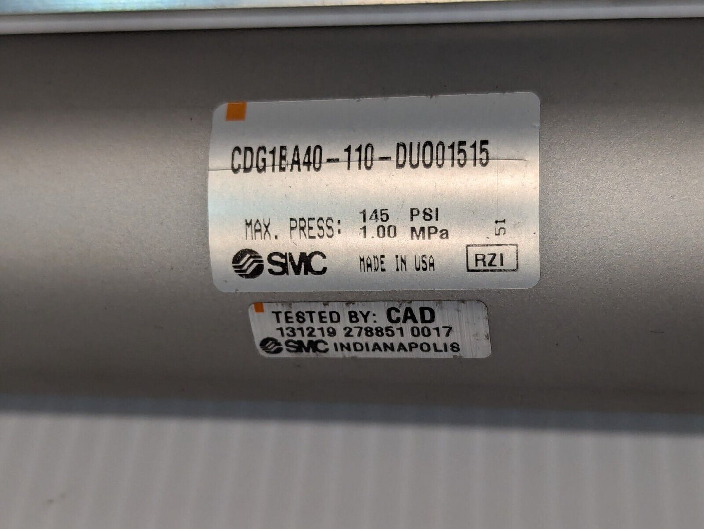 SMC CDG1BA40-110-DUO01515 Pneumatic Cylinder - Free Shipping+Returns