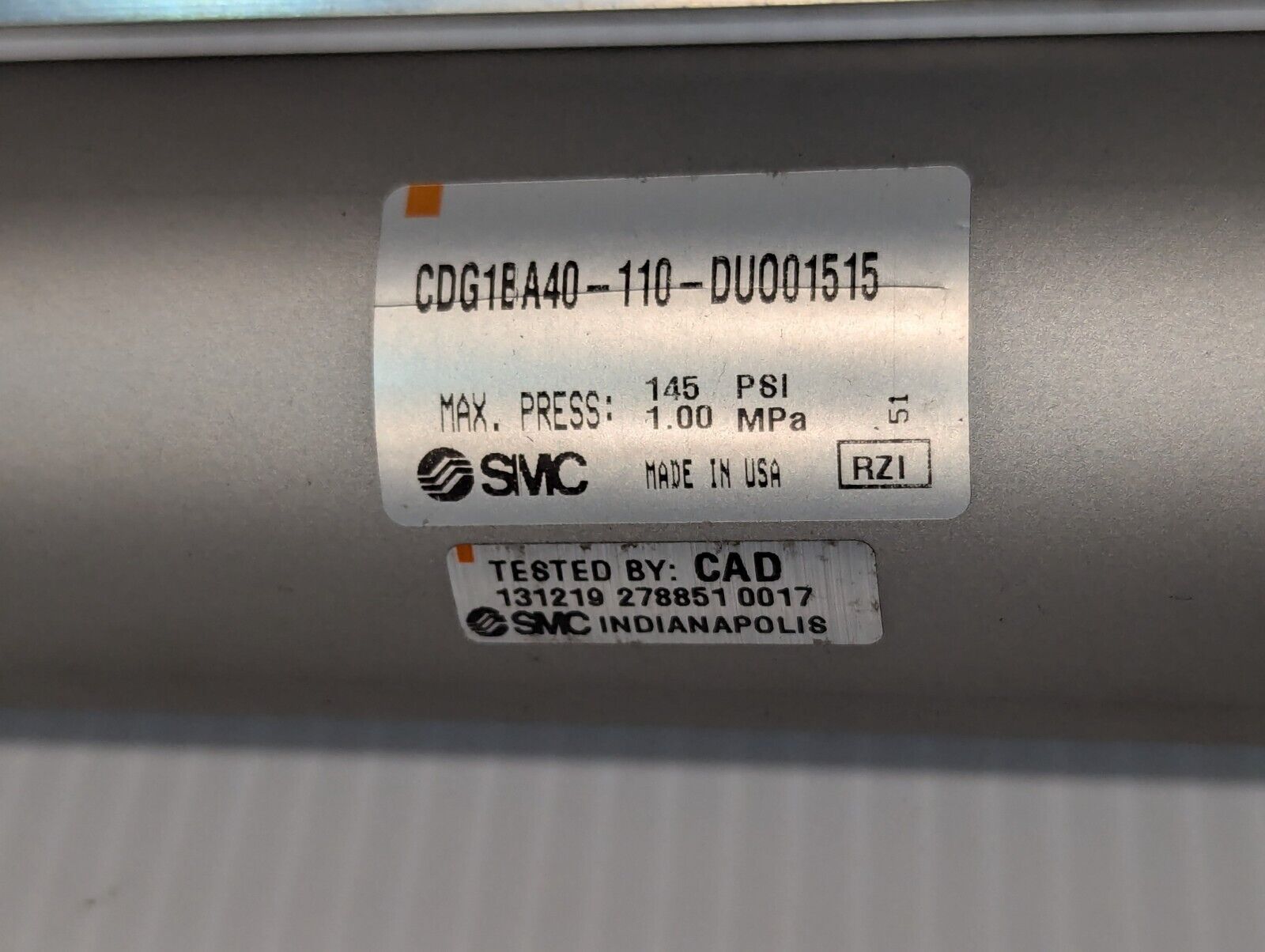 SMC CDG1BA40-110-DUO01515 Pneumatic Cylinder - Free Shipping+Returns
