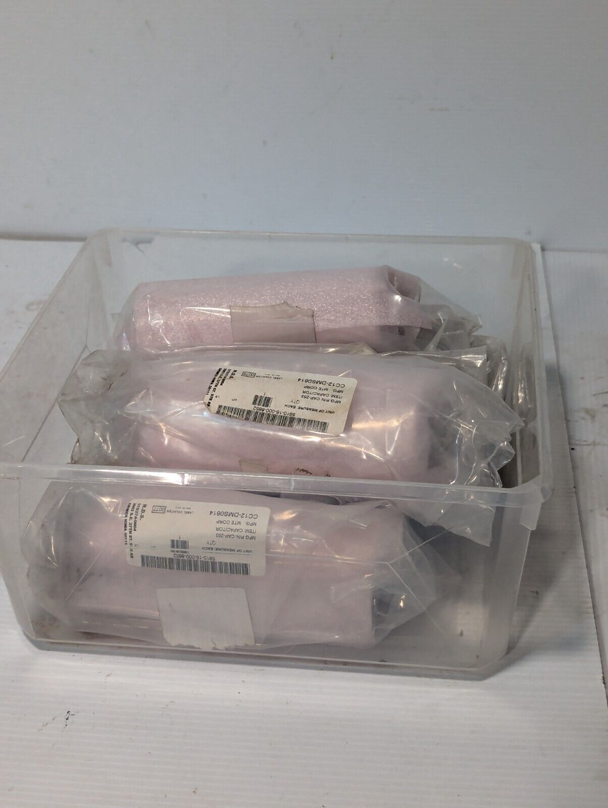 MTE CAP-253 capacitor, specs on label, new old stock - Free Shipping