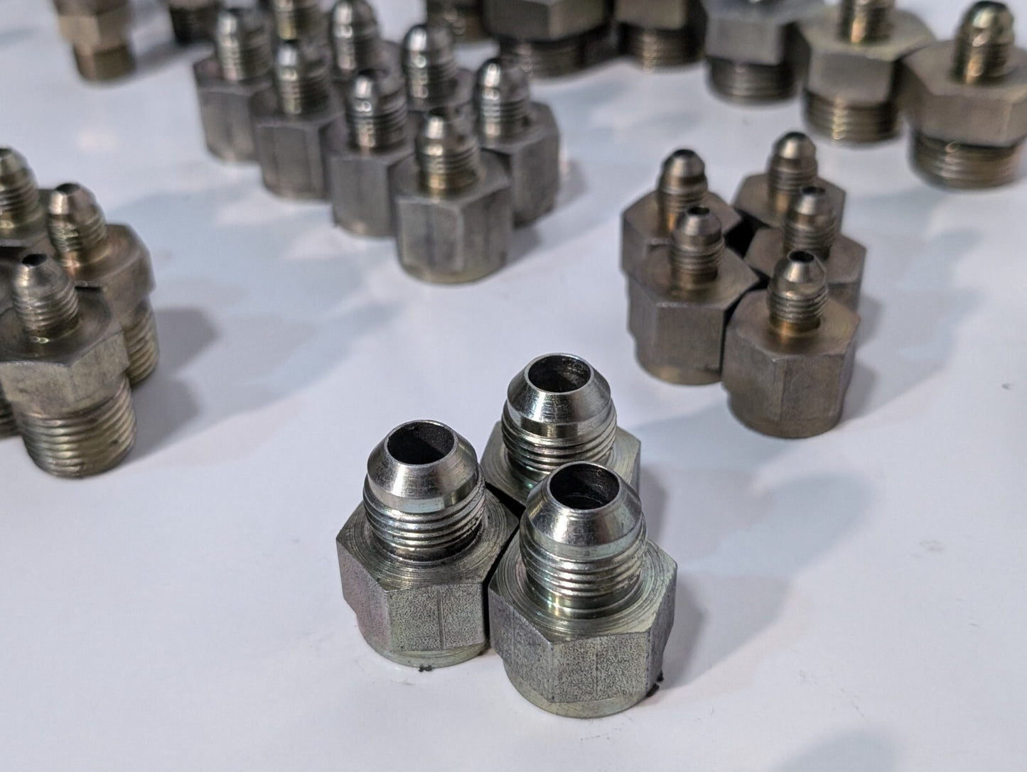 (85) Assorted High Pressure Adaptor Fittings for Pneumatic or Hydraulic Press