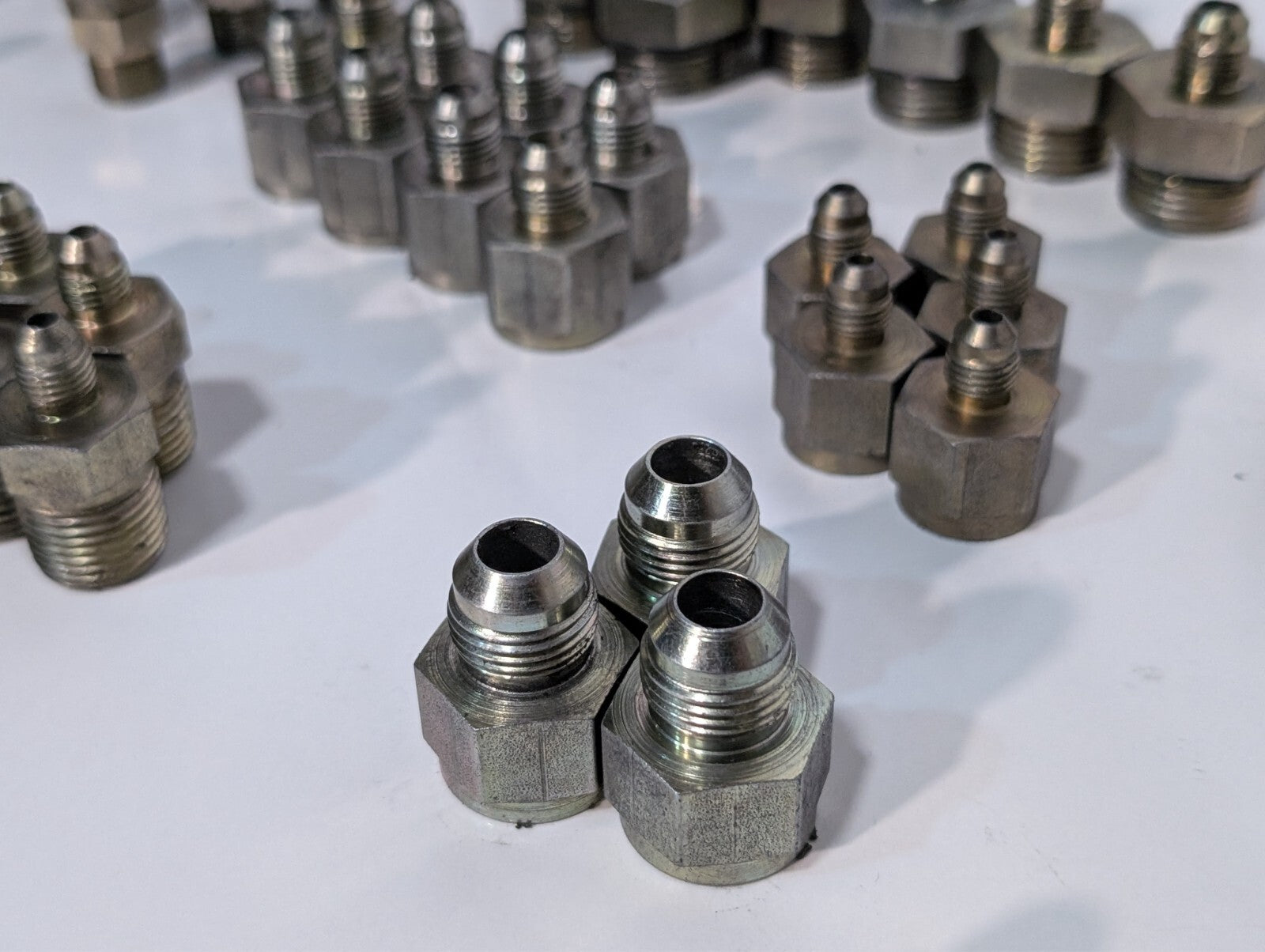 (85) Assorted High Pressure Adaptor Fittings for Pneumatic or Hydraulic Press
